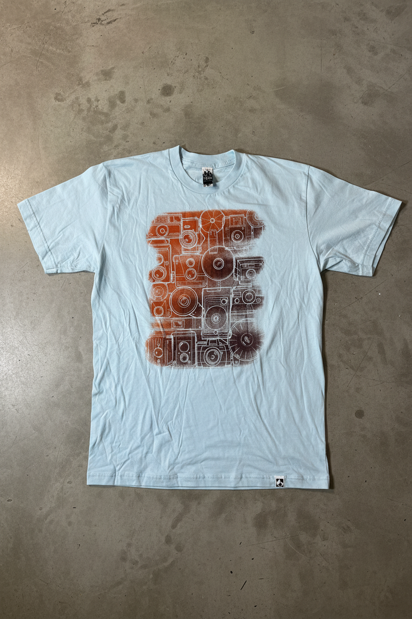 Vintage Camera Stripes Tee